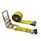 Tie 4 Safe 1 Pack Heavy Duty 3" x 30' Ratchet Tie Down Strap Flat Hook for Farm Trailer Truck Yellow RT20R-1530-M12N-Y-1 - alternate 1